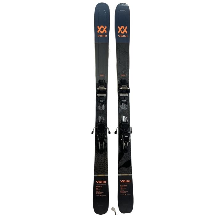Völkl Secret 92 skidor, komplett setup med bindningar.