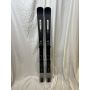 Salomon S/MAX W X7 Ti ski paar vooraanzicht 160 cm – zwart/zilver design met Salomon branding en bindingen